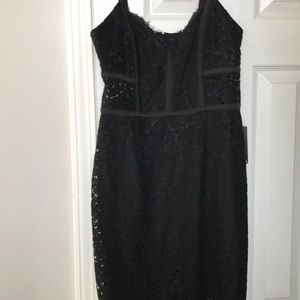 Express blk lace corset dress NWT!